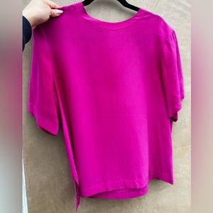 Vintage Silk Pink Blouse size large